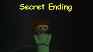 Secret Ending | Baldi's Fun New School Pre-Release (Baldi's basic custom map)