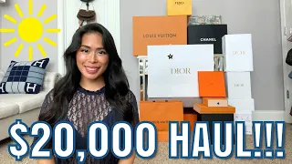 MASSIVE $20,000+ Luxury Haul! BEST of Louis Vuitton, Hermes, Chanel, Dior, & Fendi for Summer ☀️