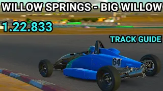 Track guide Willow Springs Ray FF1600 Open iRacing