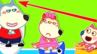 Yes Yes Go Potty! - Potty Training with Wolf! | Wolfoo Family Kids Cartoon