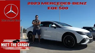 2023 Mercedes-Benz EQE 500 4Matic is the newest addition to luxury EVs. Review and drive.