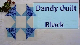 Шьем блок на основе блока "Dandy" Quilt Block.