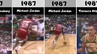 Every 50 Point Dunk In NBA Dunk Contest 1984-2022