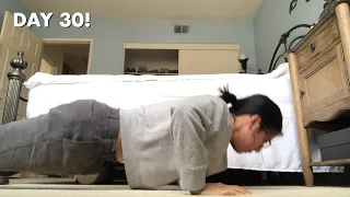 I did pushups everyday for 30 days