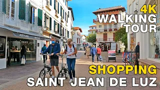 4K Walking Tour SAINT JEAN DE LUZ, BASQUE COUNTRY, FRANCE 2020 Relaxing Shopping Video UHD