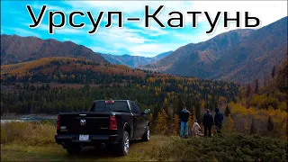 Слияние рек Урсул Катунь. Горный Алтай. 4K