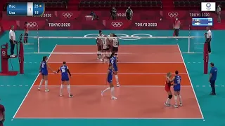 USA vs ROC (Russia) - JJOO Tokyo - Voleibol Femenino 2021