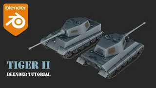 Modelling a Tiger II Tank in Blender | Full Tutorial (Arijan)