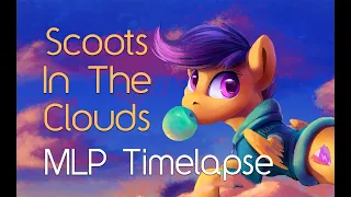 Scoots In The Clouds (MLP Speed Painting)