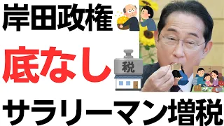 岸田政権・底なしサラリーマン増税・負担増！取りやすいところから増税だ！加えて消費税・さらには固定資産税も増税ターゲットに！