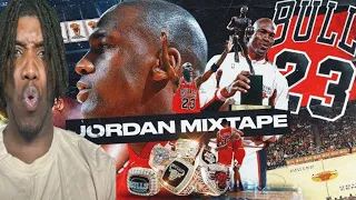 FIRST TIME REACTING TO MICHAEL JORDAN HISTORIC BULLS MIXTAPE | JORDAN IS THE GOAT 🐐