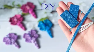 Заколка Клик Клак Бабочка Из Глиттерного Фоамирана Diy Glitter Eva Foam Sheets / Goma Eva Foamy