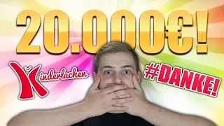 20.000€ SPENDEN IM LIVE STREAM! | Unglaublich was hier passiert!