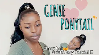 HOW TO DO A GENIE HIGH PONYTAIL