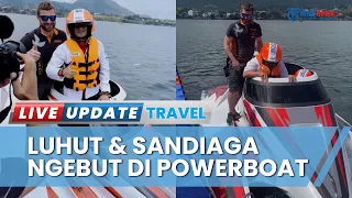 Detik-detik Aksi Menko Luhut & Menparekraf Sandiaga Uno Coba Naik Powerboat: Jantung Kaya Mau Copot!