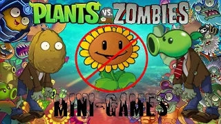 Возможно ли пройти все мини-игры в "Plants VS Zombies", без подсолнухов? (RYTP версия)