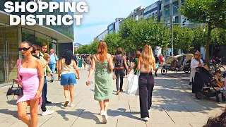 4K Virtual Walk Through Frankfurt, Germany's Shopping District