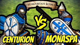 131 ELITE CENTURIONS vs 200 ELITE MONASPAS (Total Resources) | AoE II: DE