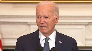 Joe Biden delivers remarks on ongoing tensions in the Middle East