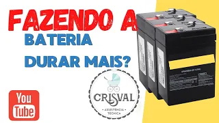 AUMENTANDO A DURAÇÃO DA BATERIA! CARRINHO ELÉTRICO SERVE PARA 6V 12V E 24V #bateria