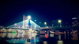 Han Bridge swings at night