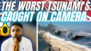 🇬🇧BRIT Reacts To THE BIGGEST TSUNAMIS CAUGHT ON CAMERA!