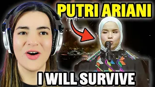 SHE'S BACK - Putri Ariani Performs - I Will Survive | REACTION