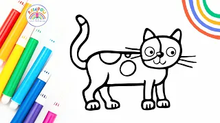 How to Draw a Cat | Easy Cat Drawing for Kids 😻🐈