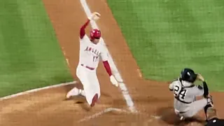 Shohei Ohtani steals home