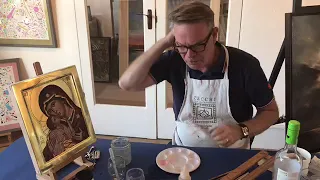 Icon painter Peter Murphy’s tutorial on Egg Tempera and Icon Painting, Lovelys Gallery.