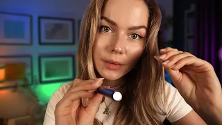 ASMR Relaxing Face Exam & Skin Assessment RP ~ Soft Spoken (You Can Close Your Eyes)