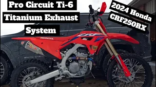 How to Install a Pro Circuit Ti-6 Titanium Exhaust System on a 2024 Honda CRF250RX