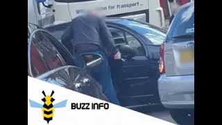 Driver pulls out knife in petrol station row with another motorist