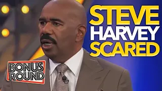 STEVE HARVEY GETS SCARED on Family Feud USA! Bonus Round USA!