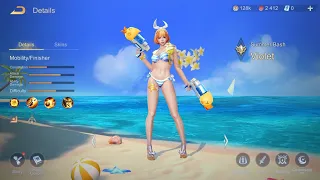 #shorts Skins Summer Bash Violet Gameplay - Arena Of Valor Vietnamese