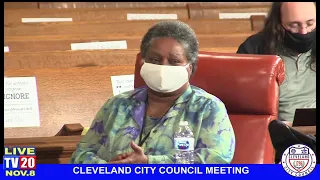 Cleveland City Council Meeting, November 8, 2021