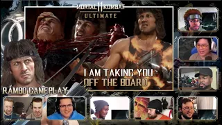 Mortal Kombat 11 Ultimate - Rambo Gameplay Trailer [ Reaction Mashup Video ]