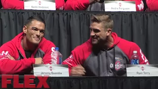 Jeremy Buendia and George Brown Go Head to Head At The 2017 Olympia Press Conference