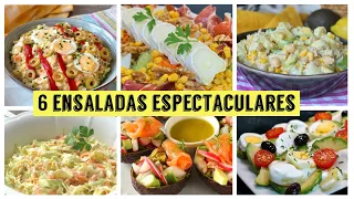 6 ensaladas espectaculares. ¿Quién dijo que comer ensalada es aburrido?