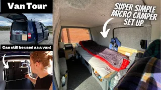 VAN TOUR - Compact Versatile Micro Stealth Camper Built For Full Time Van Life - Vw Caddy Maxi