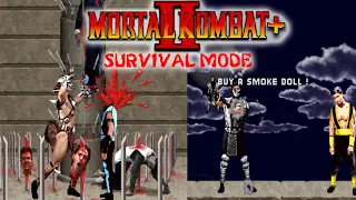 Mortal Kombat 2 PLUS Survival Mode Kitana Playthrough & Supreme Demonstration