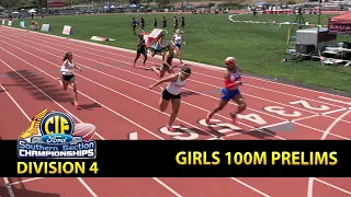 2023 TF - CIF-ss Prelims (D4) - 100 (Girls, all 5 heats)