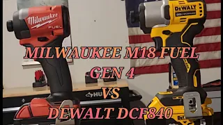 Milwaukee M18 Fuel Gen 4 vs Dewalt's DCF840