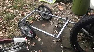 Building a cargo bike trailer from a kids trailer