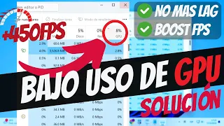 Solucion al Bajo uso de GPU mientras se juega ✅Aumente el rendimiento de la GPU FPS Boost