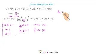 2021실시 3월 교육청25 (고3) 미적분