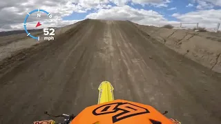 One lap at Lake Elsinore MX Park. Main Track. 10/1/23.