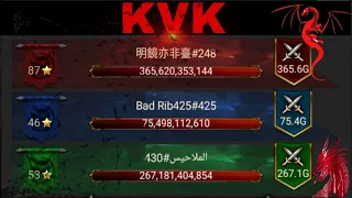 Clash Of Kings : KVK WAT K248 vs K430 & K425