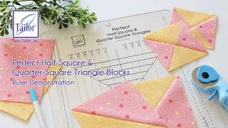 June Tailor® Perfect Half-Square and Quarter-Square Triangles Ruler Demonstration Video