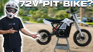 The WORLDS FIRST 72v Pit Bike is Insane!! *First Ride*